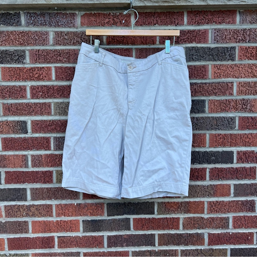 St. John’s Bay Tan Chino Bermuda Shorts